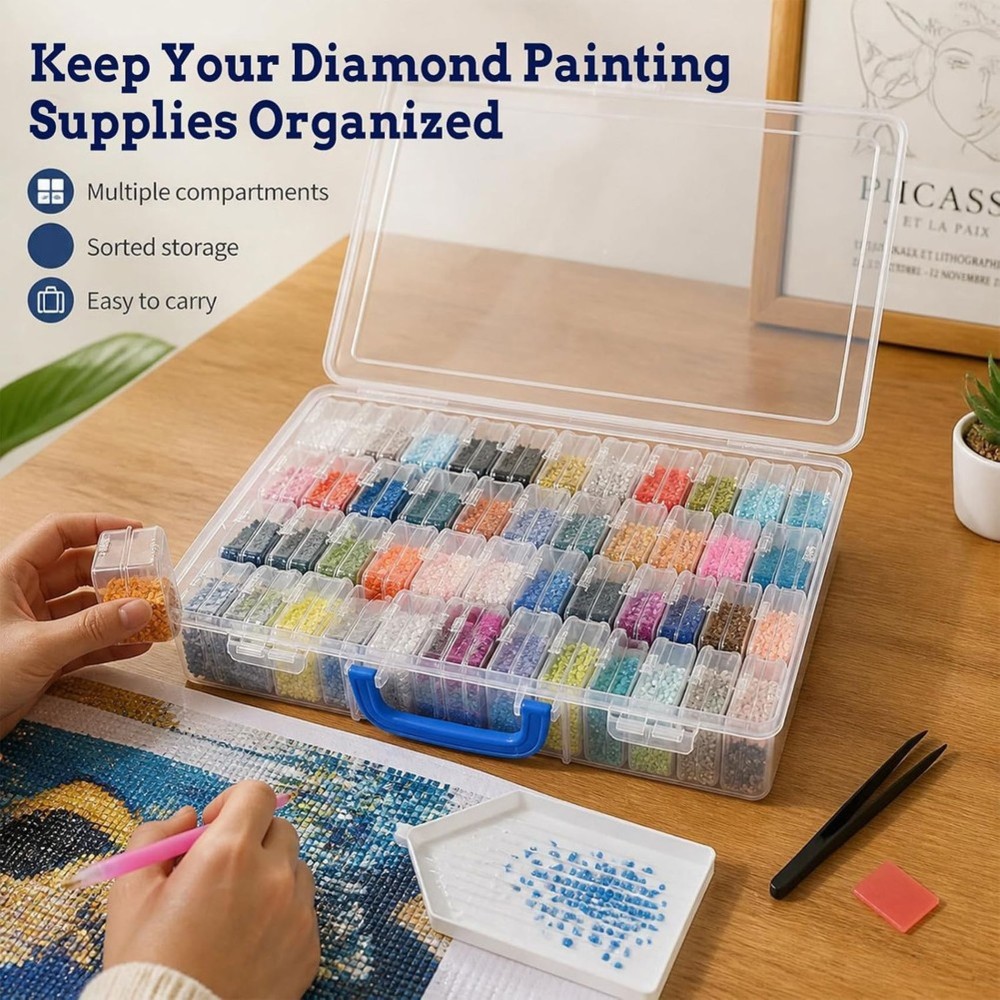صندوق DTA4 لتخزين خرز الرسم با - مراجعة Painting Supplies وسعره