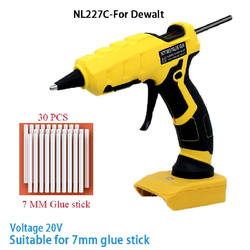 50 واط اللاسلكي مسدس الغراء ال - مراجعة Hot Melt Glue Gun Cordless وسعره