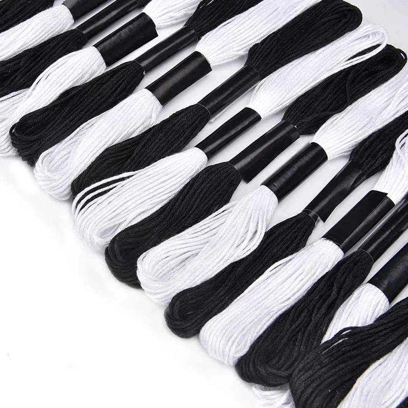 خيط تطريز بغرز متقاطعة لإكسسوا - مراجعة Cotton Embroidery Thread Skeins وسعره
